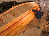 Nigel Irens designed Roxane - half planked